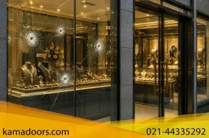 کاربرد شیشه لمینت در شیشه ضدگلوله طلافروشی