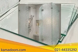 استفاده شیشه مشجر در شیشه حمام