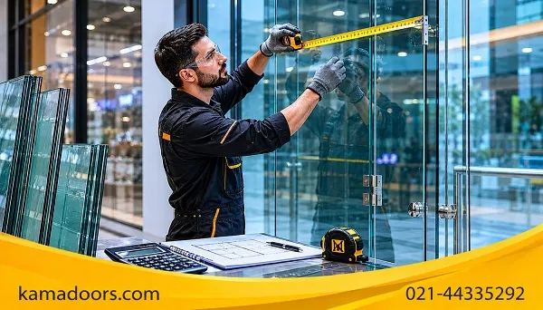 محاسبه قیمت شیشه سکوریت مغازه
